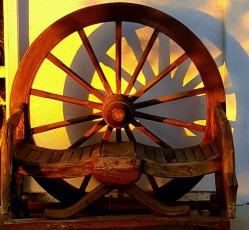 Wagon Wheel at Sunset